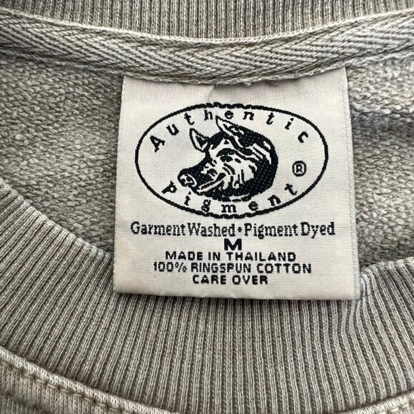 Vintage Faded Logo Sweatshirt Oversized Slouchy Athletic Streetwear Athleisure - Picture 5 of 6